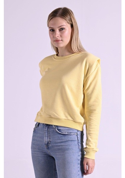 9247 Omzu Katlı Bisiklet Yaka Sweat