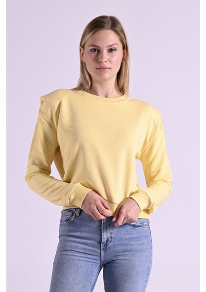 9247 Omzu Katlı Bisiklet Yaka Sweat