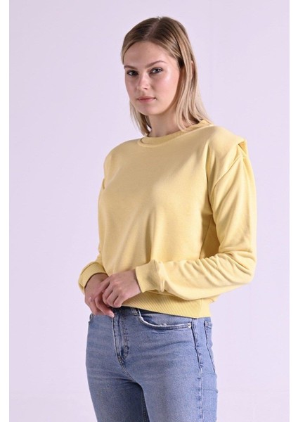 9247 Omzu Katlı Bisiklet Yaka Sweat