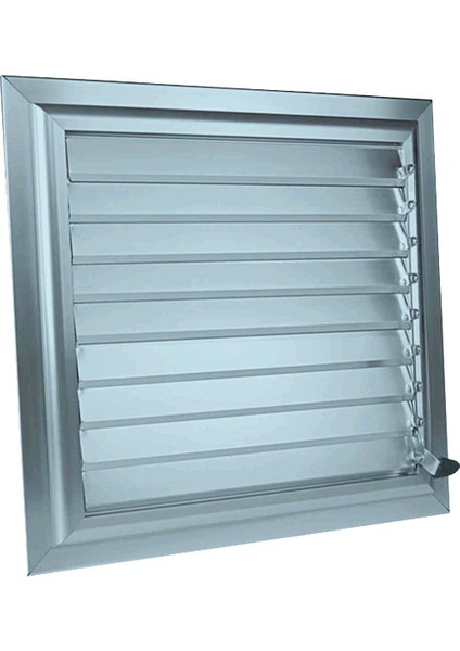 20 x 20 Aspiratörlü - Fanlı Alüminyum Hareketli Yüzeysel Banyo Wc Menfezi