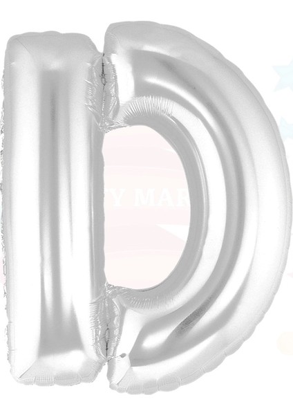 Balon Folyo 40'' Harf Gümüş D