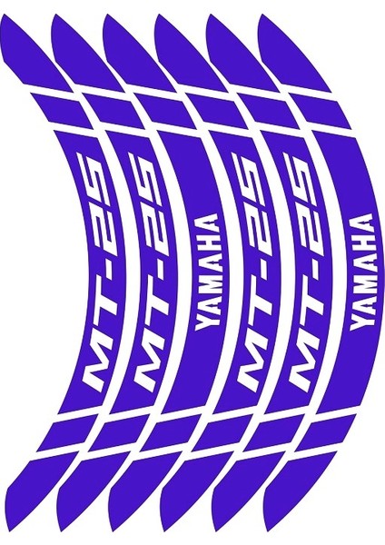 Yamaha mt 25 Jant Şeridi Yeni Model Mavi