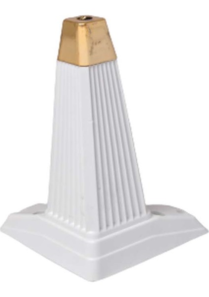 Elmas Ayak- Koltuk-Kanepe-Tv Ünitesi Ayağı -Plastik Mobilya Ayağı -Beyaz- 20 cm - 4 Adet