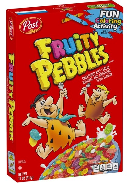 Fruity Pebbles Cereal Meyveli Tahıl Kahvaltılı Gevrek 311G