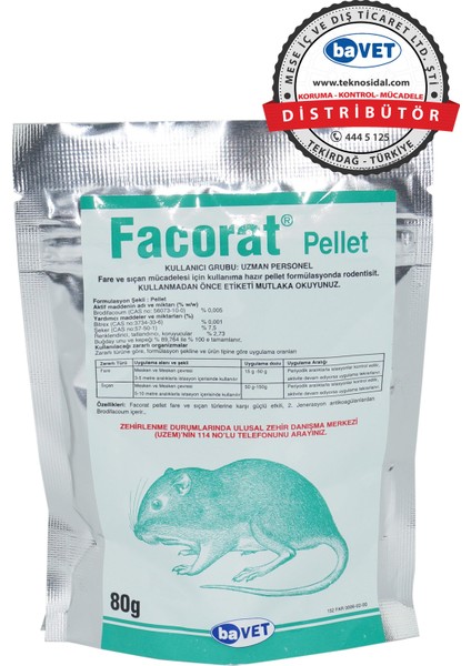 Facorat Pellet 80 G Bavet