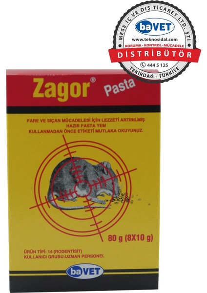 Zagor Pasta 80 gr Bavet