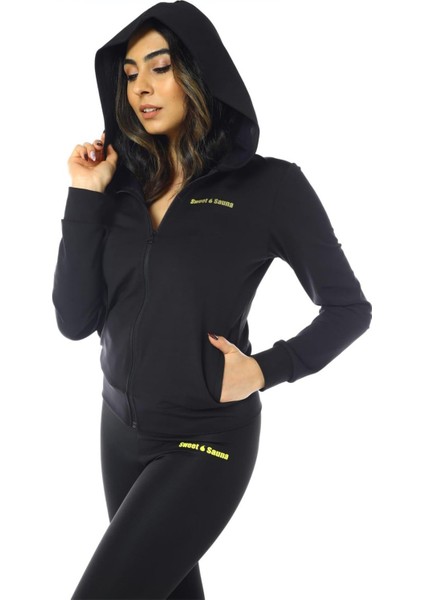 Kadın Termal Tayt ve Body Takımı Polimer Kumaşla Günlük Spor İçin Siyah fırsatları