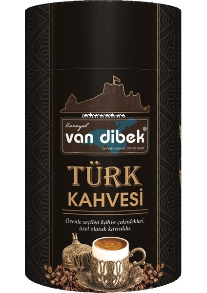 Van Dibek Türk Kahvesi Silindir Kutu 250 gr