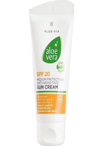 Aloe Vera Anti-Aging Güneş Kremi Spf 20 - 50 ml