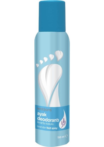 Lavanta Kokulu Ayak Deodorantı Ferahlatıcı Etki 150 ml Günlük Kullanıma Uygun