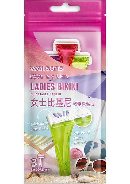 Kullan At Kadın Tıraş Bıçağı Bikini 3 Adet