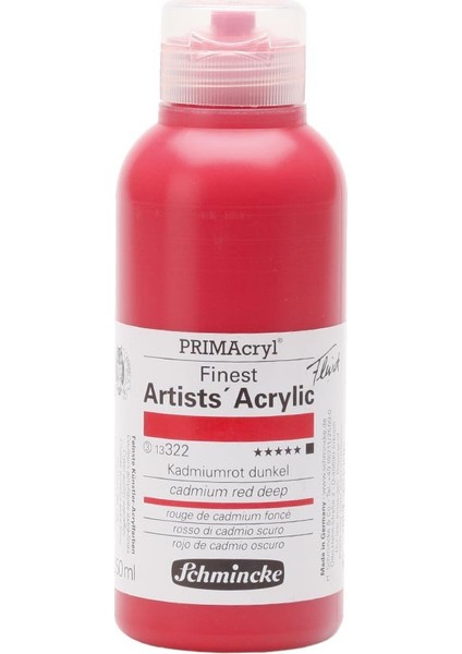: Primacryl : Artist Akrilik Boya : 250 ml : Seri 3 : 322 Cadmium Red Deep