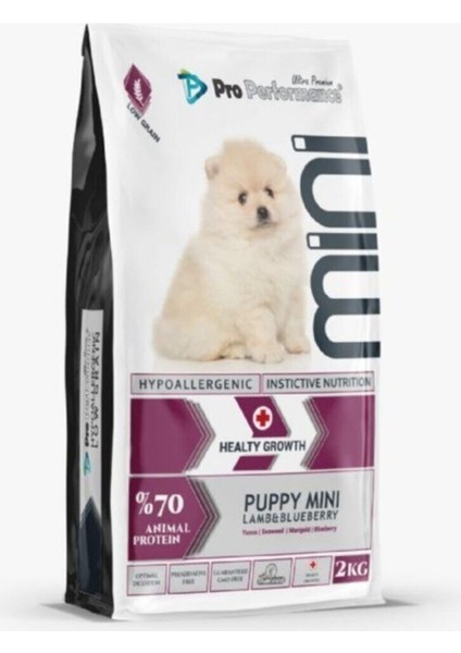 Pro Performans Hypoallergenic Puppy Mini Lamb&blueberry 2kg