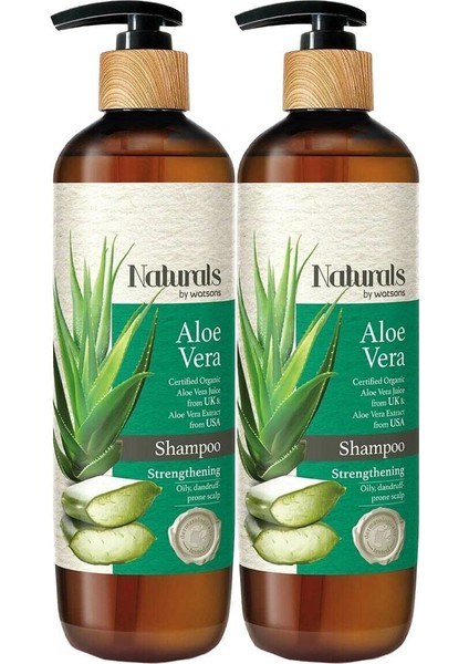 Naturals By Watsons Aloe Vera Şampuan 490 ml 2li Set