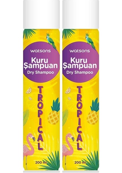 Kuru Şampuan Tropik 200 ml 2li Set