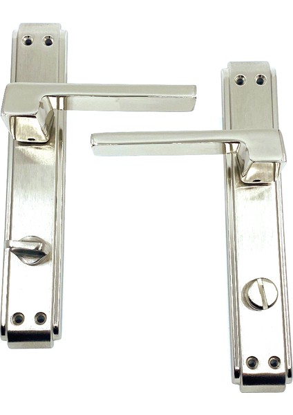 Anka/anka Aynalı (Wc) Kapı Kolu Nikel Saten (Sol)