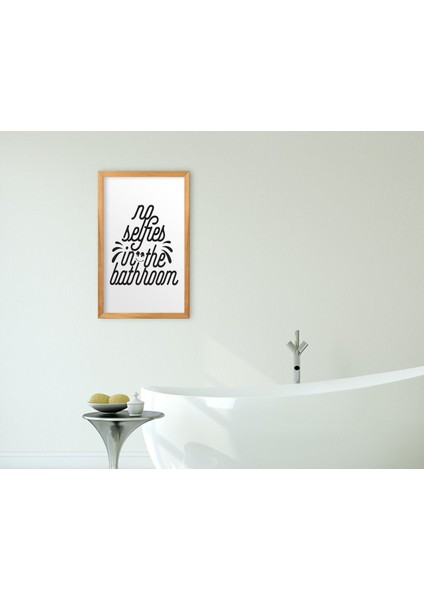 Gift Banyo Dekoratif Retro Ahşap Tablo-25