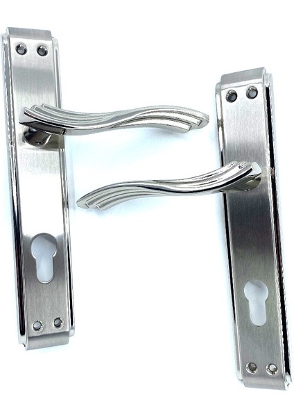 Sendi/anka (Zamak) (Oda) Kapı Kolu Nikel Saten