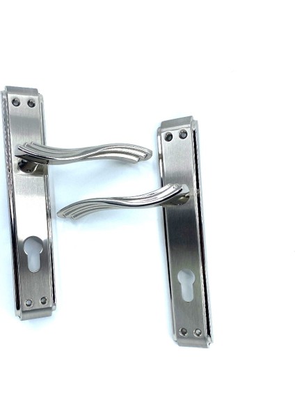 Sendi/anka (Zamak) (Oda) Kapı Kolu Nikel Saten