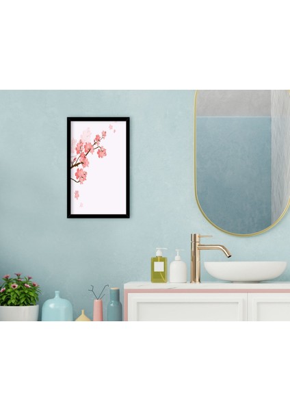 Gift Banyo Dekoratif Ahşap Siyah Çerçeveli Tablo-8