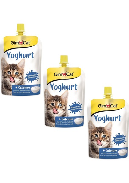 Yoğurt Cat Milk Kalsiyumlu Sıvı Kedi Sütü 150 ml (3 Adet)