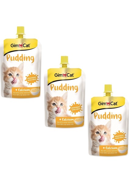 Puding Cat Milk Kalsiyumlu Sıvı Kedi Sütü 150 gr (3 Adet)