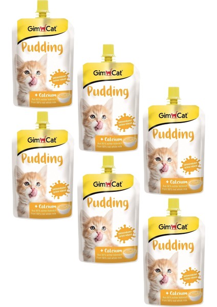 Puding Cat Milk Kalsiyumlu Sıvı Kedi Sütü 150 gr (6 Adet)