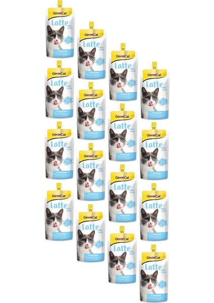 Latte Cat Milk Kalsiyumlu Sıvı Kedi Sütü 200 ml (16 Adet)