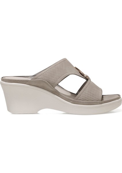 Cadocıa 1fx Gri Kadın Dolgu Topuklu Terlik