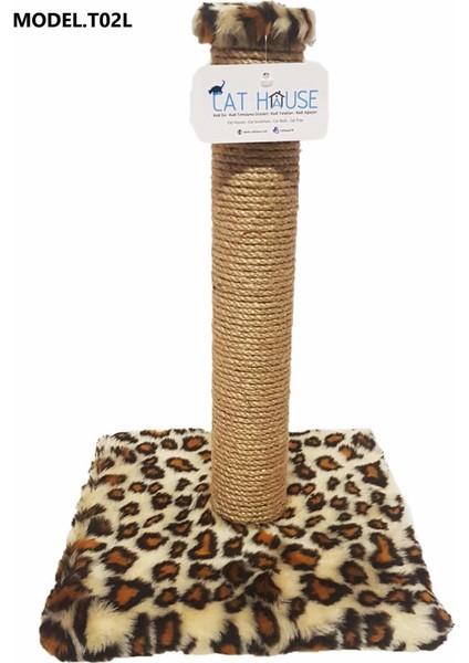 Cat Hause  T02 Kedi Tırmalama Leopar 52 cm