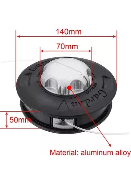 Tırpan Dıştan Sarma Metal Otamatik Kafa 10MM Dişi fiyatları