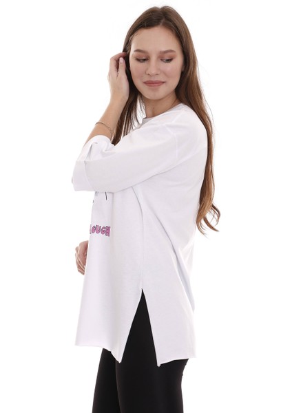 Kadın Oversize One Cup Baskılı Tshirt modelleri