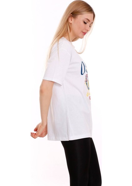 Kadın Oversize Oakland 1986 Baskılı Tshirt fırsatları