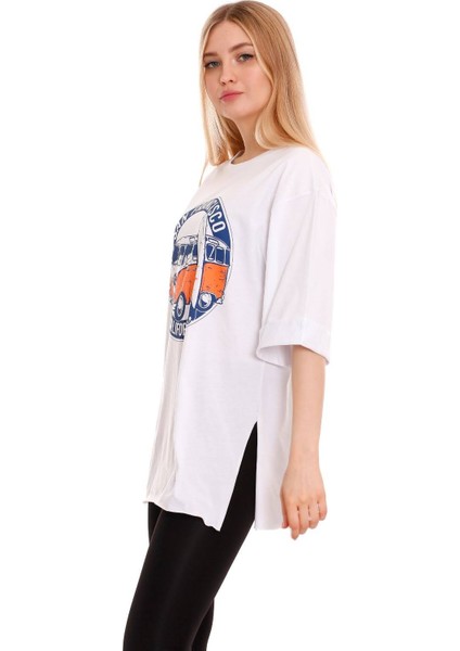 Kadın Oversize San Francisco Baskılı Tshirt indirimleri