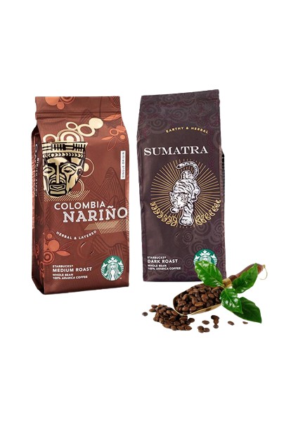 Düvenci Toptan Starbucks Sumatra ve Colombia Çekirdek Kahve 250 gr 2 'li