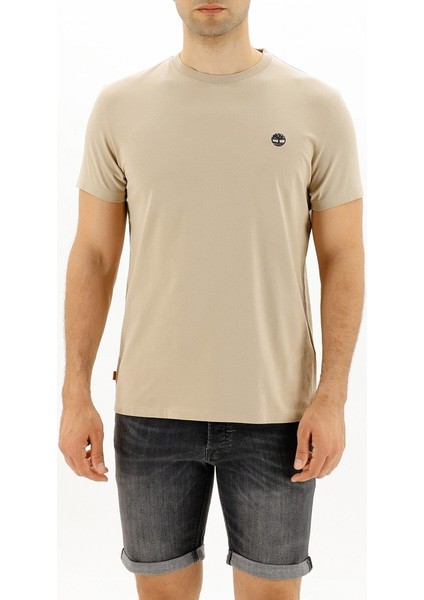 Ss Dunstan Rıver Jersey C Bej Erkek Kısa Kol T-Shirt