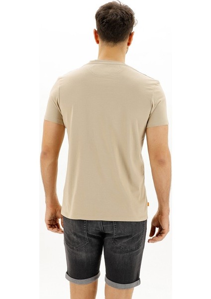 Ss Dunstan Rıver Jersey C Bej Erkek Kısa Kol T-Shirt fiyatları