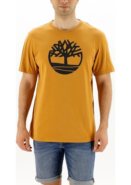 Ss Kennebec Rıver Tree Lo Hardal Erkek Kısa Kol T-Shirt