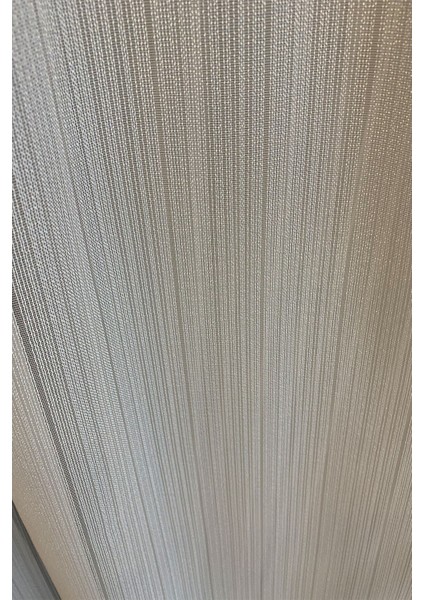 Ince Çizgi Desenli Etekleri Kurşunlu 1-2,5 Normal Pileli Tül Perde 450 x 260 cm