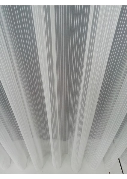 Zincir Desenli Etekleri Kurşunlu 1-3 Sık Pileli 100 x 200 cm Tül Perde