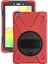 Samsung Galaxy Tab A 8.0 T290 T295 T297 Kılıf Defender Standlı Askılı Tank Zırhlı Case Kırmızı 1