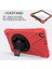 Samsung Galaxy Tab A 8.0 T290 T295 T297 Kılıf Defender Standlı Askılı Tank Zırhlı Case Kırmızı 3