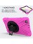 Samsung Galaxy Tab A 8.0 T290 T295 T297 Kılıf Defender Standlı Askılı Tank Zırhlı Case Pembe 3