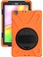 Samsung Galaxy Tab A 8.0 T290 T295 T297 Kılıf Defender Standlı Askılı Tank Zırhlı Case Turuncu 1