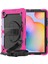 Samsung Galaxy Tab A 8.0 T290 T295 T297 Kılıf Defender Standlı Askılı Tank Zırhlı Case Pembe 1