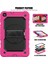 Samsung Galaxy Tab A 8.0 T290 T295 T297 Kılıf Defender Standlı Askılı Tank Zırhlı Case Pembe 3