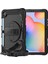 Samsung Galaxy Tab A 10.1 T510 Kılıf T515 T517 Defender Standlı Askılı Tank Zırhlı Case Siyah 1