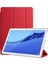 Huawei T5 10 Inç Smart Cover Standlı Kılıf Kırmızı + Nano Ekran Koruyucu 1