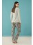 4061 Kadın Pijama Takımı Mavi - 2xl 1