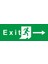 Exit Sağ Ok Uyarı Levhası 1